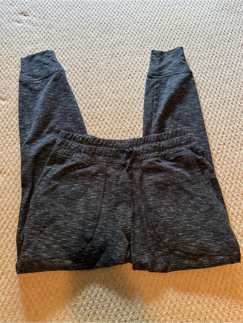 Women's Dark Heather Gray Drawstring Jogger Pants - Size Small